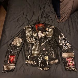 One-Of-A-Kind, Leather Studded, Metal Jacket